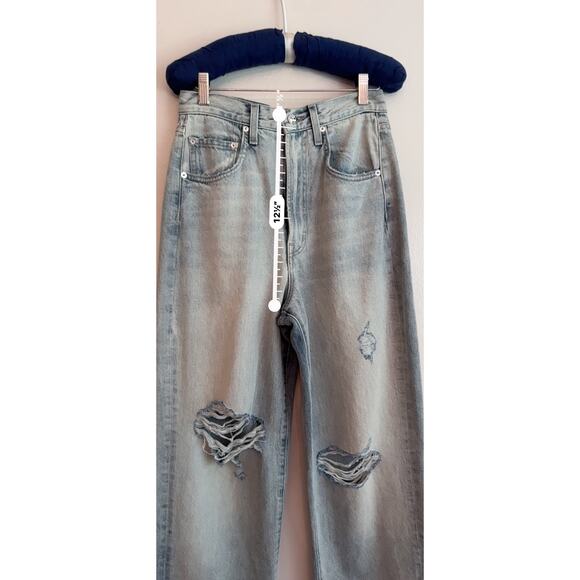 Edwin Kayla light wash jeans wide leg size 25 - Picture 6 of 12